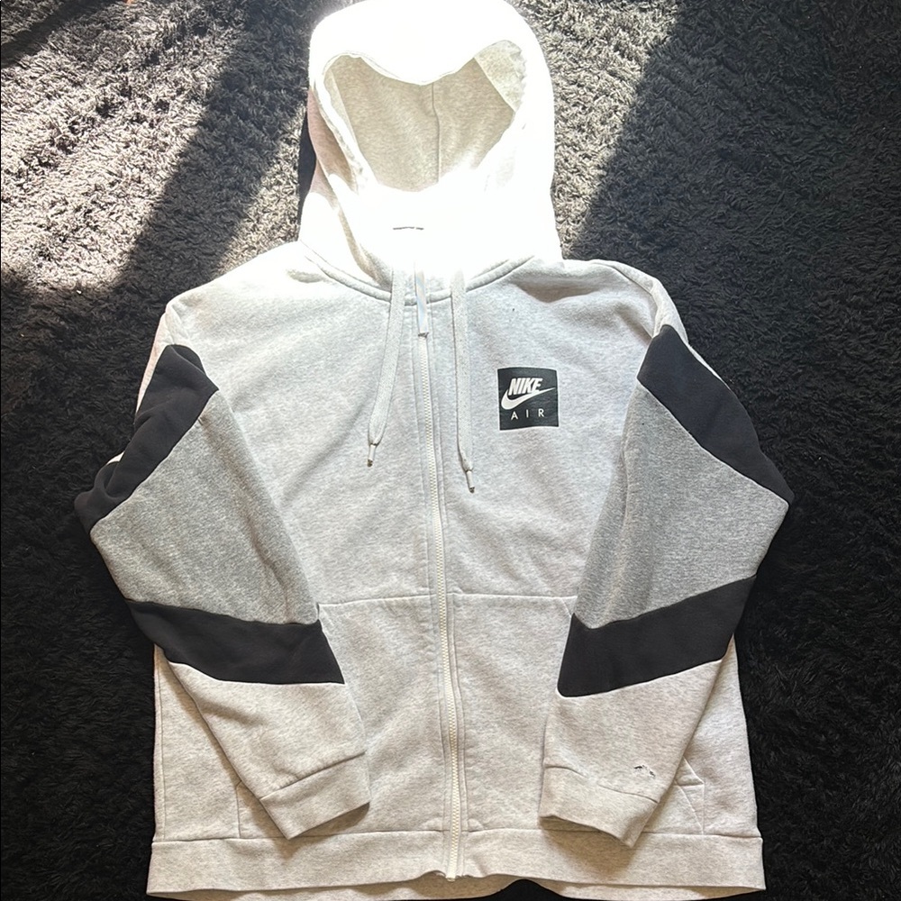Nike Air Gray and Black Hoodie